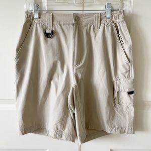 Columbia Titanium Ripstop Khaki Cargo Hiking Short Size Small